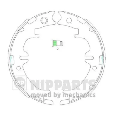 Nipparts N3502083 Колодки