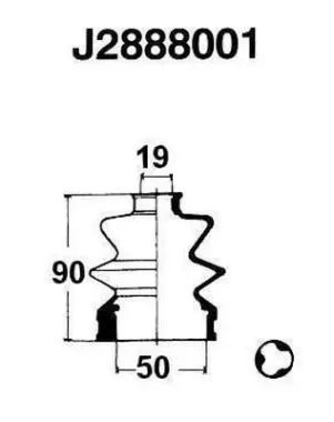 J2888001 Пыльник ШРУСа
