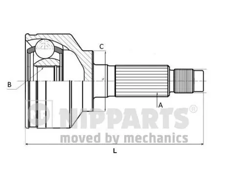 J2821036 Шрус к т Nissan Almera II