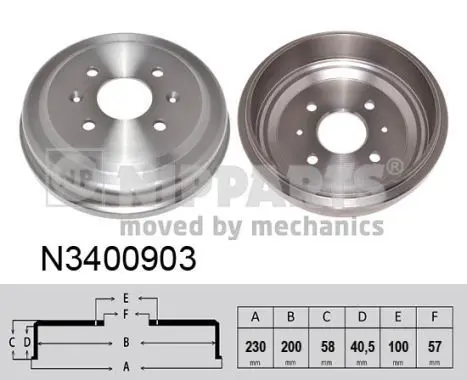 N3400903 Барабан тормозной CHEVROLET