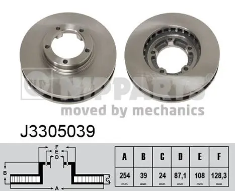 NIPPARTS J3305039 Тормозной диск