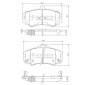N3600544 Комплект тормозных колодок