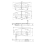 J3605027 Колодки тормозные MITSUBISHI