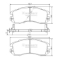 J3607005 Колодки тормозные SUBARU