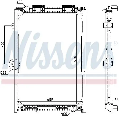 Nissens 62870A Радиатор системы охлаждения