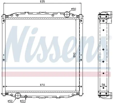 Nissens 62877A Теплообменник