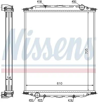 Nissens 628780 Теплообменник