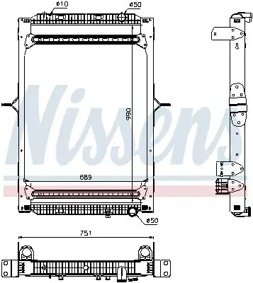Nissens 63785 ЭЛЕМЕНТ КРЕПЛЕНИЯ