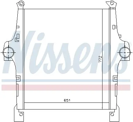Nissens 97047 Интеркулер IVECO Stralis,