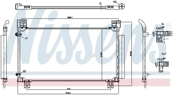 NISSENS 941277 Конденсатор, кондиционер