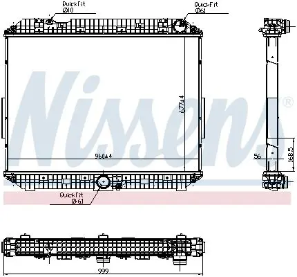 NISSENS 6270030 Радиатор, охлаждение двигателя