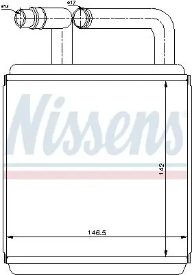 NISSENS 77618 Теплообменник