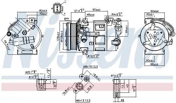 NISSENS 890210 Компрессор, кондиционер