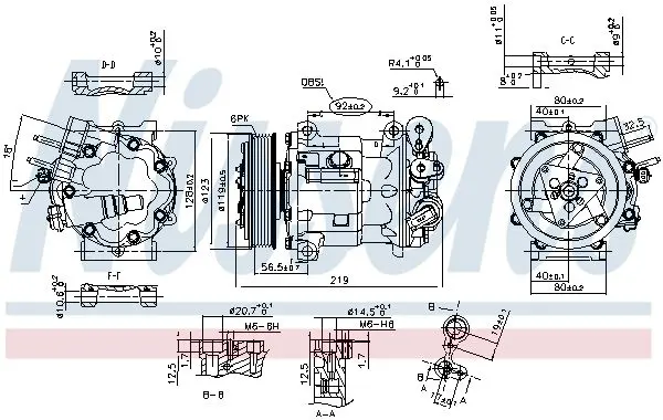 NISSENS 89404 Компрессор кондиционера