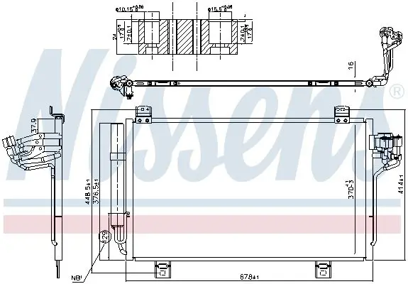 NISSENS 940775 Конденсатор