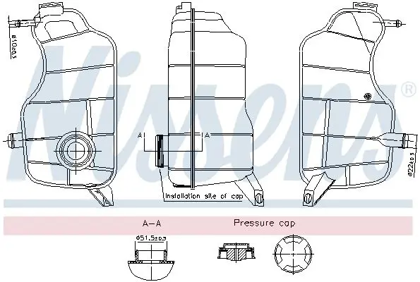 NISSENS 996329 Компенсационный бак,