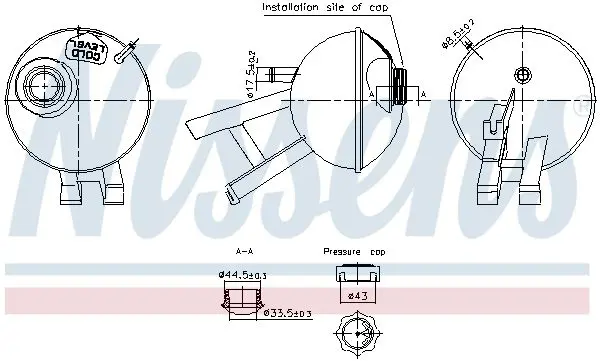 NISSENS 996348 Компенсационный бак,