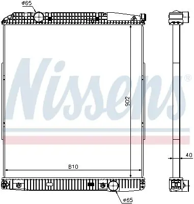 NISSENS 626530 Радиатор охлаждения Actros 1