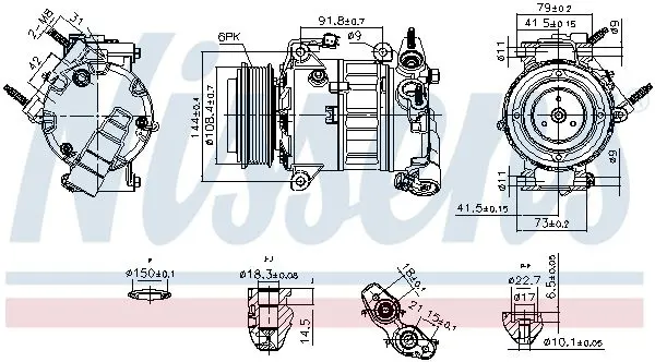 NISSENS 890589 Компрессор, кондиционер