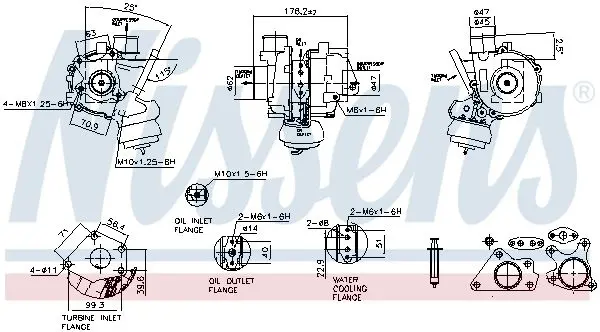 NISSENS 93550 Компрессор, наддув