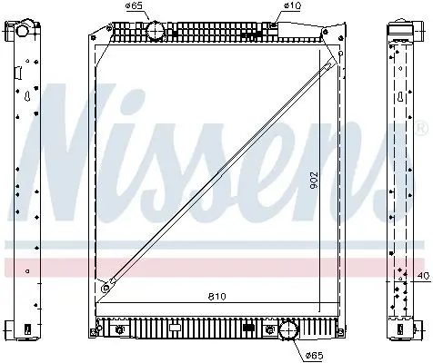 Nissens 62653A Радиатор системы охлаждения