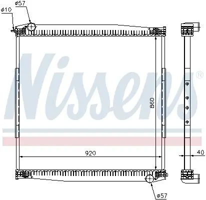 Nissens 640690 Радиатор системы охлаждения