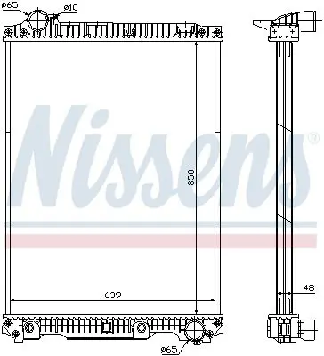 Nissens 626570 Радиатор MB SK 17-48 tons
