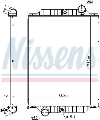 NISSENS 6063660 Радиатор, охлаждение двигателя
