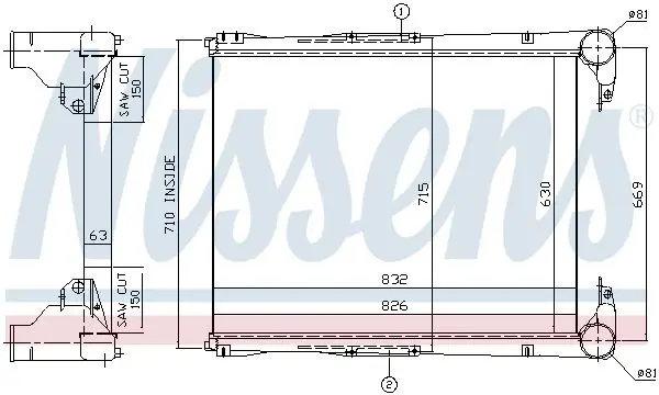 NISSENS 96967 Теплообменник