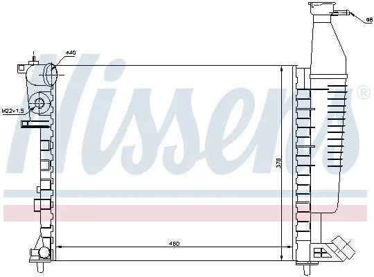 NISSENS 63546 Теплообменник