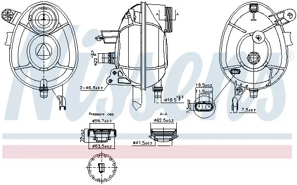 NISSENS 996201 Компенсационный бак,