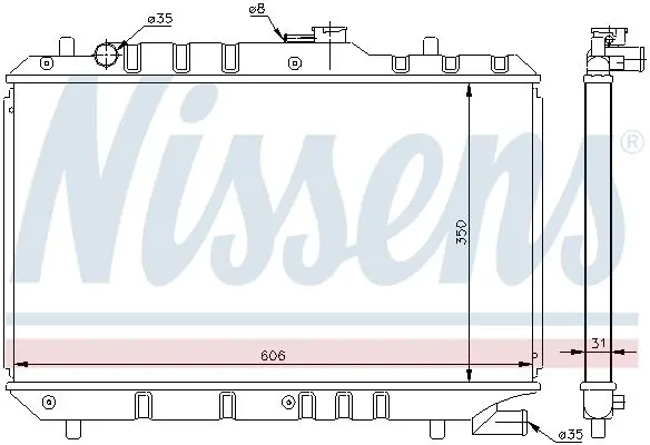NISSENS 64168 Теплообменник