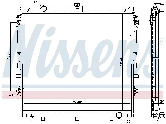 NISSENS 606523 Радиатор охлаждения двигателя