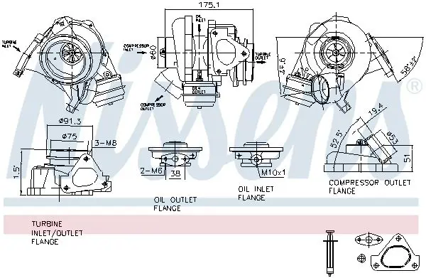NISSENS 93105 Компрессор, наддув