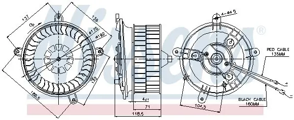 NISSENS 87041 Вентилятор салона