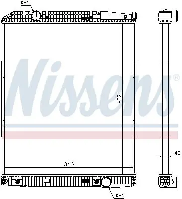 626490 Радиатор MB ACTROS 3357