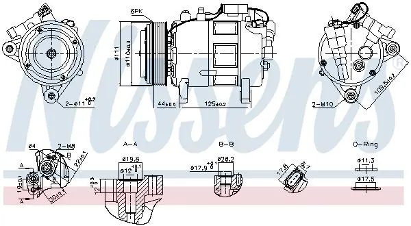 NISSENS 891148 Компрессор, кондиционер