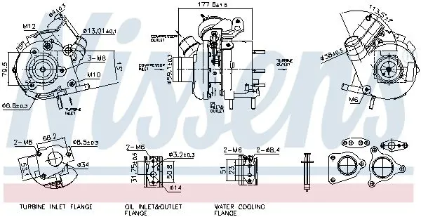 NISSENS 93796 Компрессор, наддув