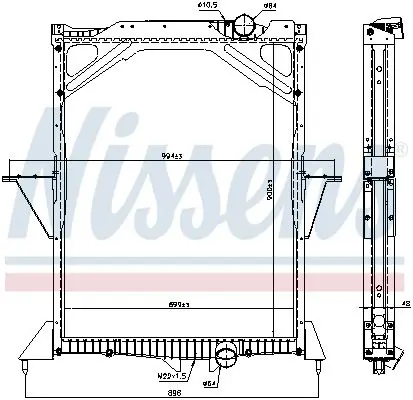 Nissens 65466A радиатор системы охлаждения