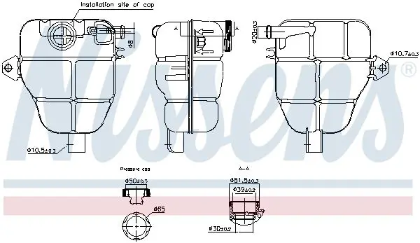 996218 Бачок расширительный OPEL