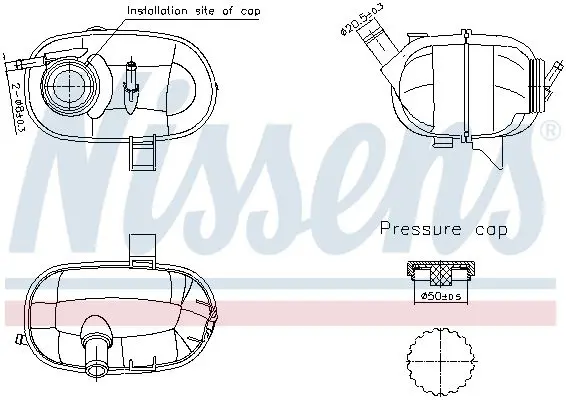NISSENS 996339 Компенсационный бак,