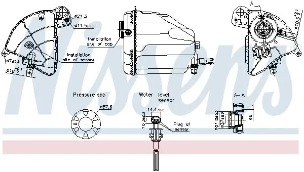NISSENS 996358 Компенсационный бак,