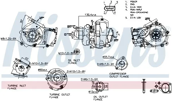 NISSENS 93502 Компрессор, наддув