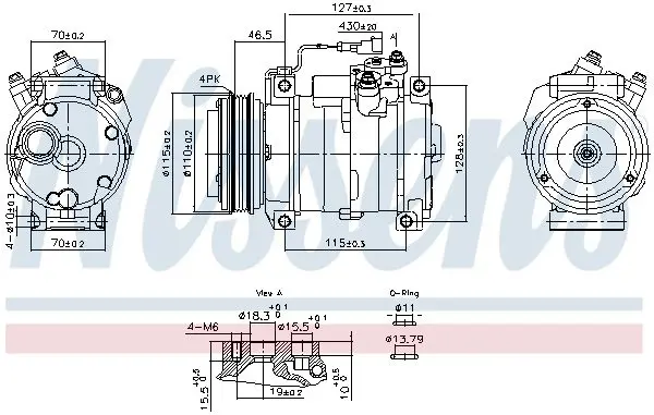 NISSENS 891005 Компрессор, кондиционер
