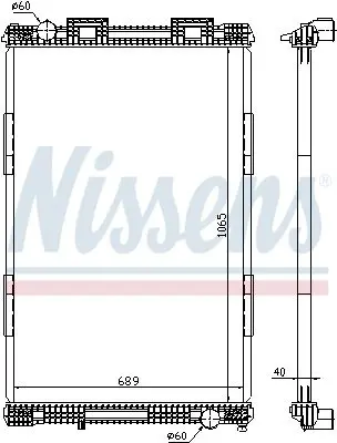 NISSENS 628720 Теплообменник