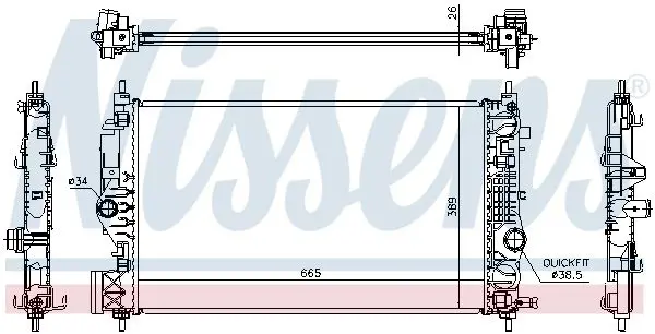 NISSENS 630764 Теплообменник