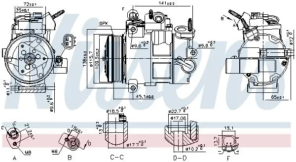 890800 Компрессор, кондиционер