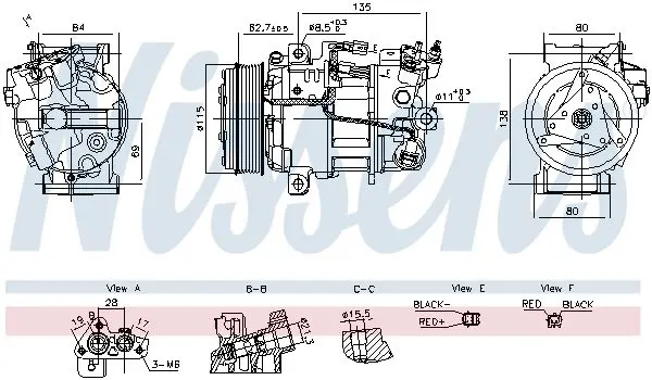 NISSENS 891042 Компрессор, кондиционер