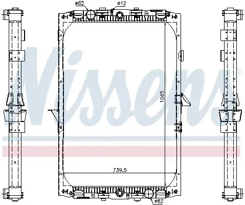 Nissens 61417A Радиатор DAF