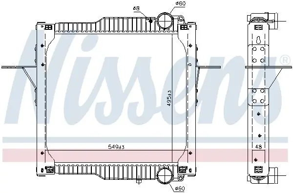 NISSENS 63784 Теплообменник